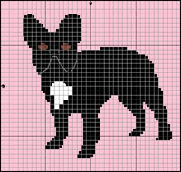 Greyhound (vit och brindle)